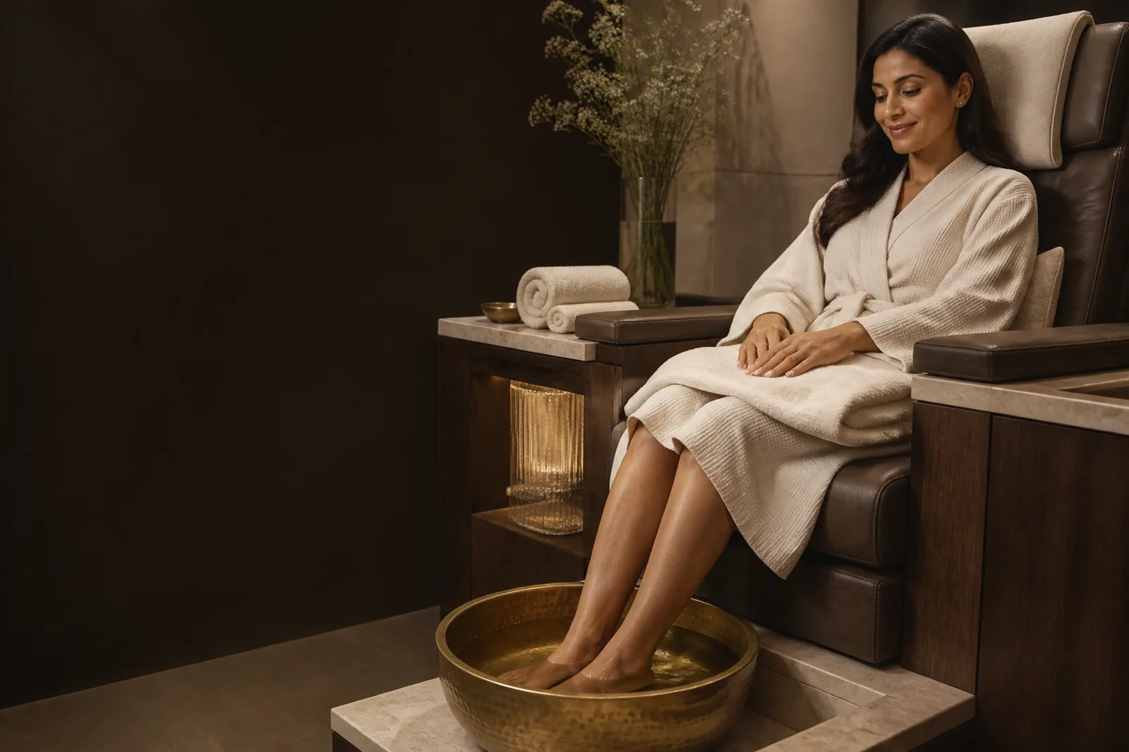 Professional manicure and pedicure care at N Salon Pitampura